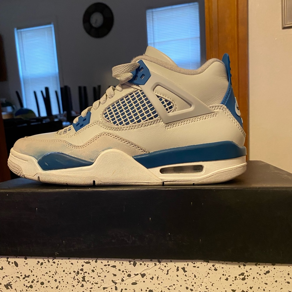 Kids Blue and White Sneakers